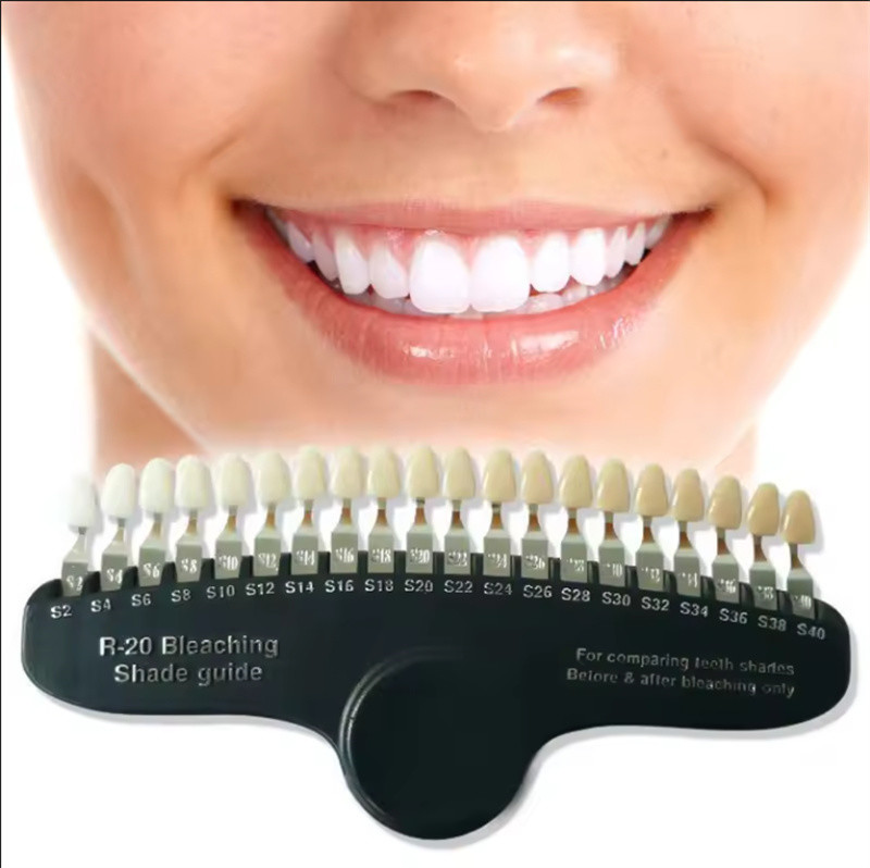 Handheld 3D Teeth Whitening Shade Guide 20 Colors Dental Bleaching
