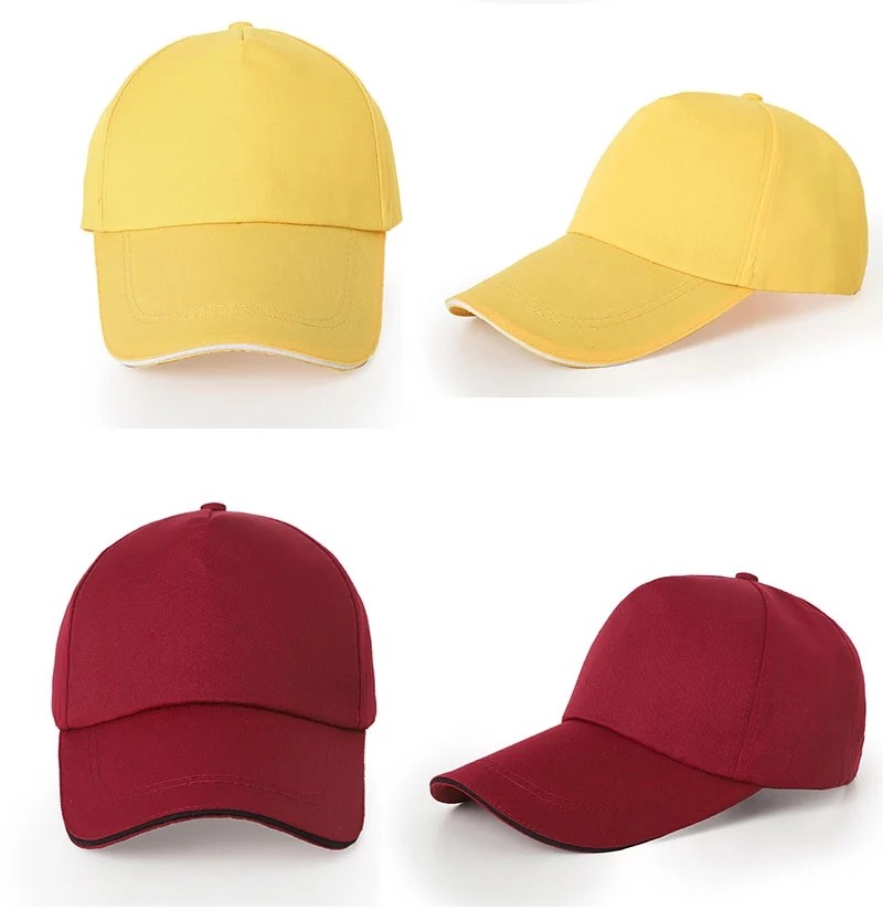 Kids 55cm 6 Panel Baseball Caps With Custom Logo Rubber Patch