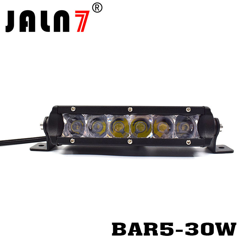 LED Light Bar JALN7 7.5Inch 30W CREE Original Spot Flood LED Driving Lamp Super Bright Off Road Lights LED Work Light