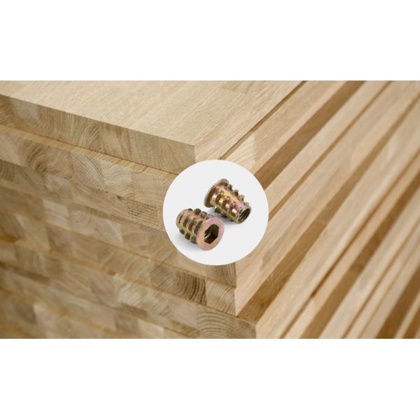 High Strength 6mm Insert Nut Secure Connection for Furniture Assembly