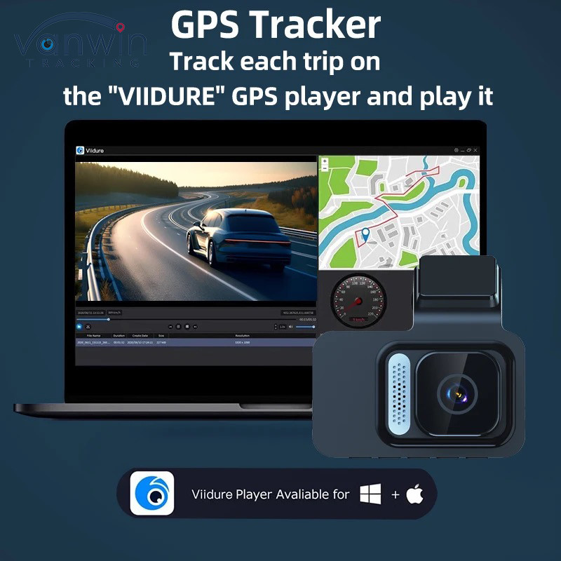 1080P Front And Rear Dual Recording Driving Recorder Supporting GPS WiFi Monitoring Camera