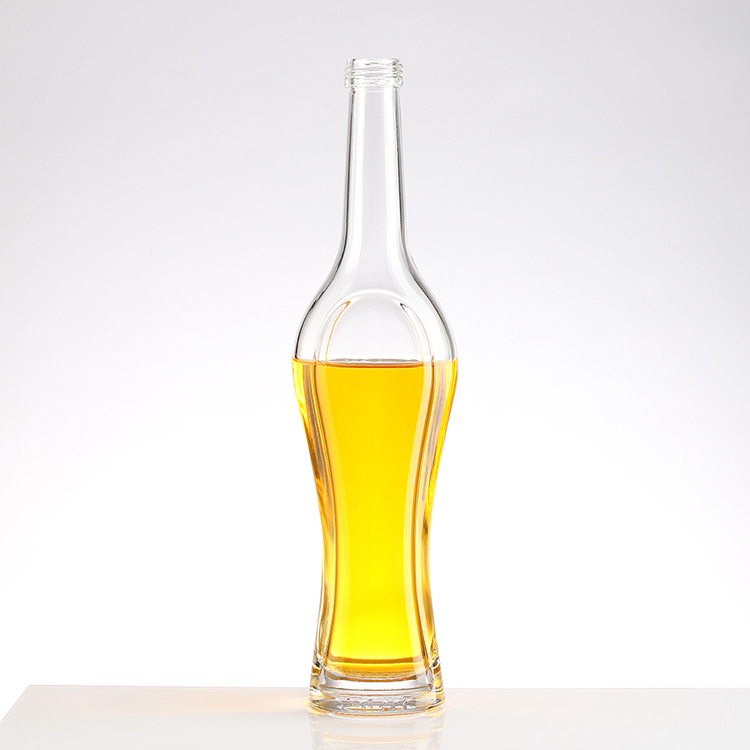 Base Material Super Flint Glass Custom 250ml 500ml 750ml Brandy Bottle With Cap