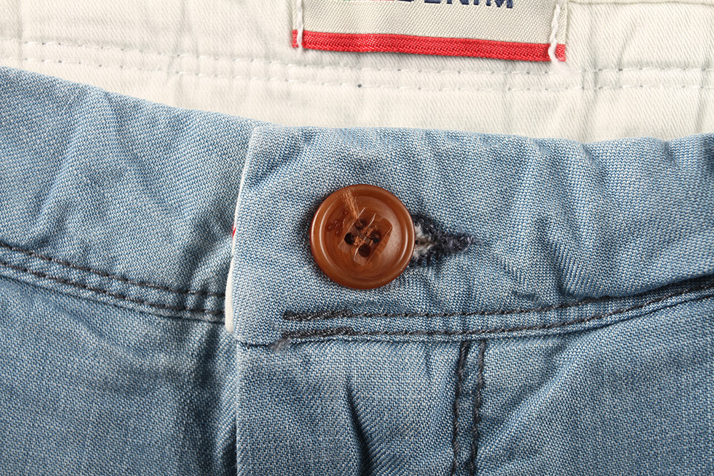Denim Shorts Men'S Summer Stretch Denim Pants Mens Short 100% Cotton