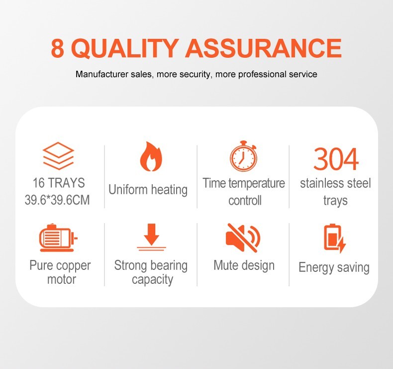 110V 220V Industrial Fruit Dryer Machine For Orange SS304 Material