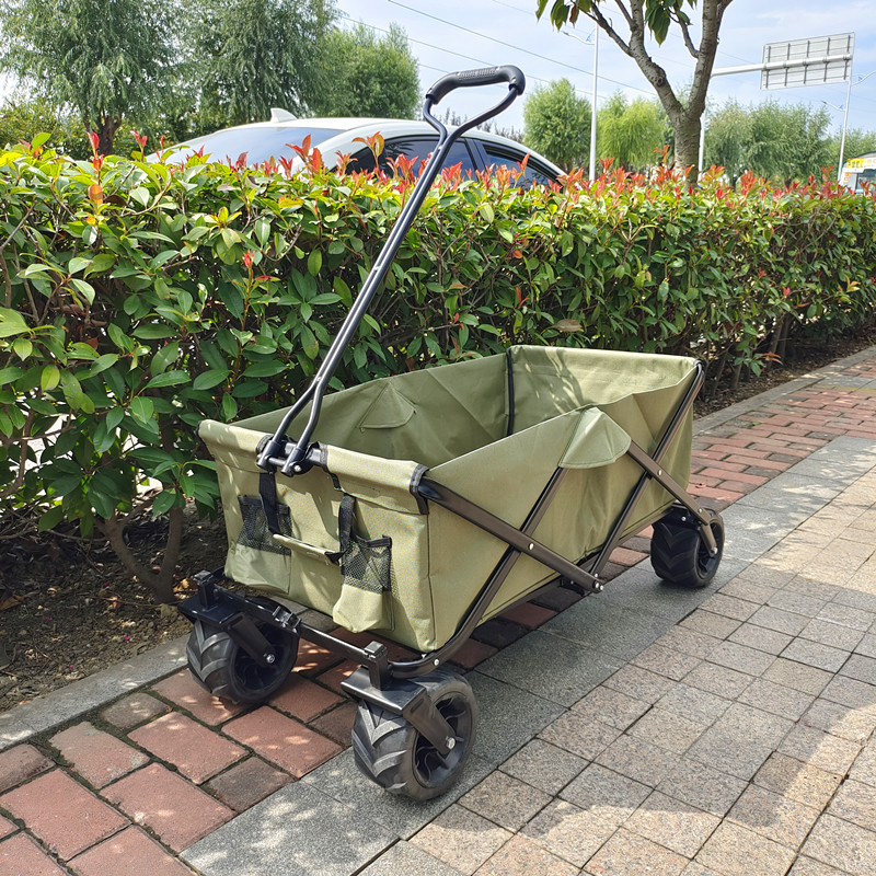 All Terrain Wheel Collapsible Stroller Wagon Foldable Beach Trolley Outdoor Camping Cart