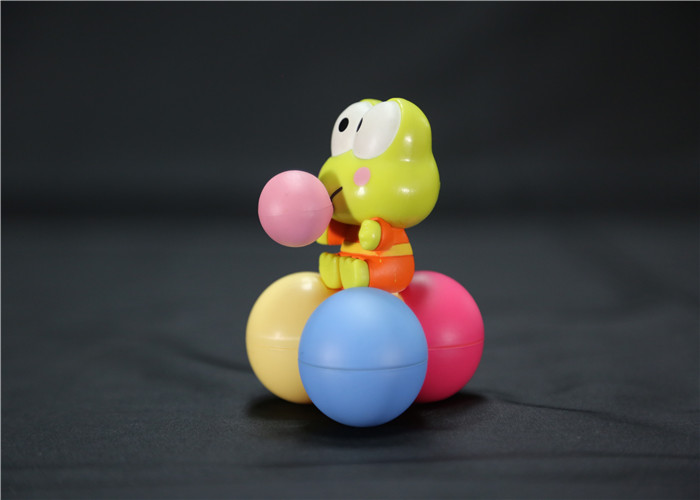 Green Frog Kerokerokeroppi Custom Plastic Toys For Children Storage