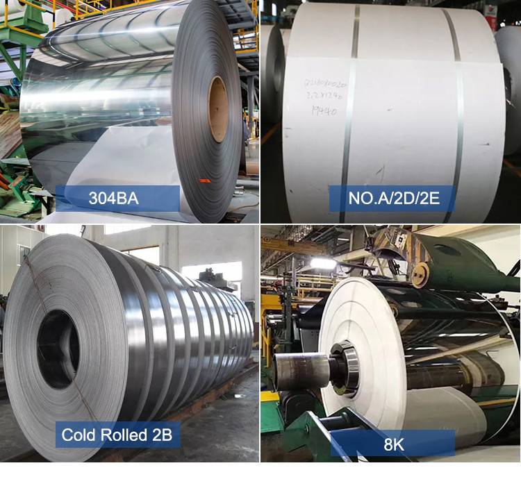 300 Series 304 Cold Rolled Stainless Steel Foil Coil 6mm 8K HL