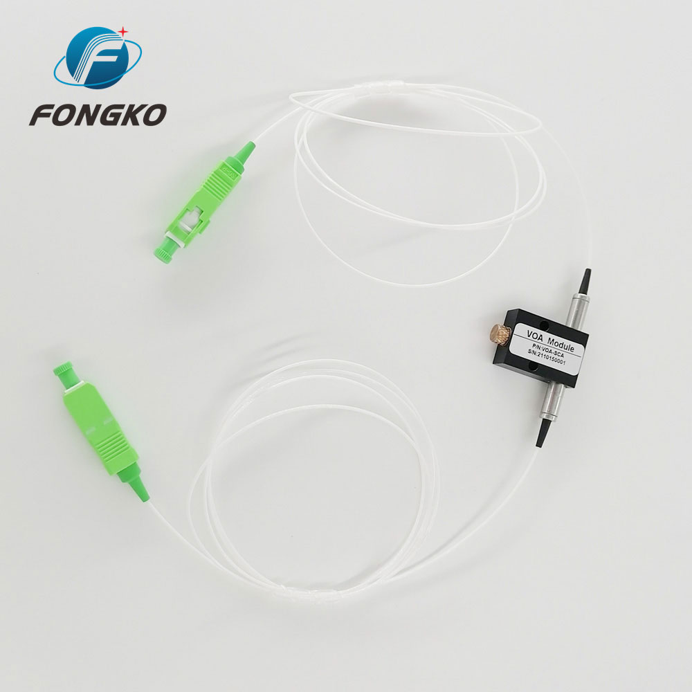 Variable 0~60dB SM SC APC In-Line Fiber Optic Attenuator VOA Module