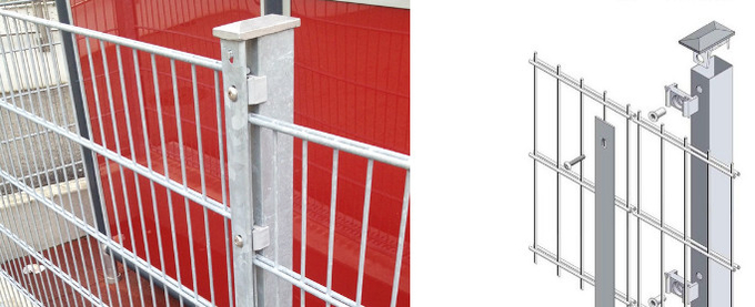 H2400mm Double Wire Welded Fence 0
