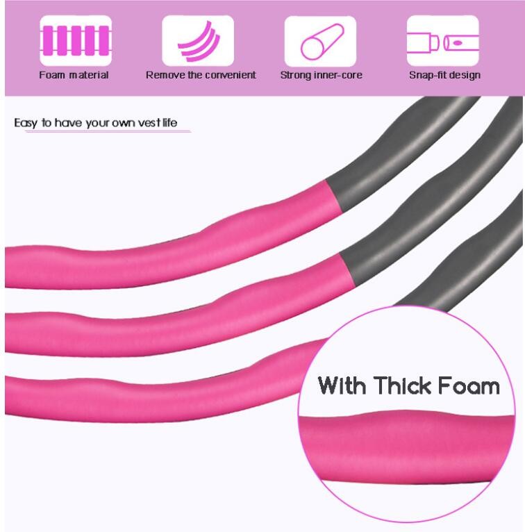 8 Knots Removable Fitness Hula Hoop For Fat Burning