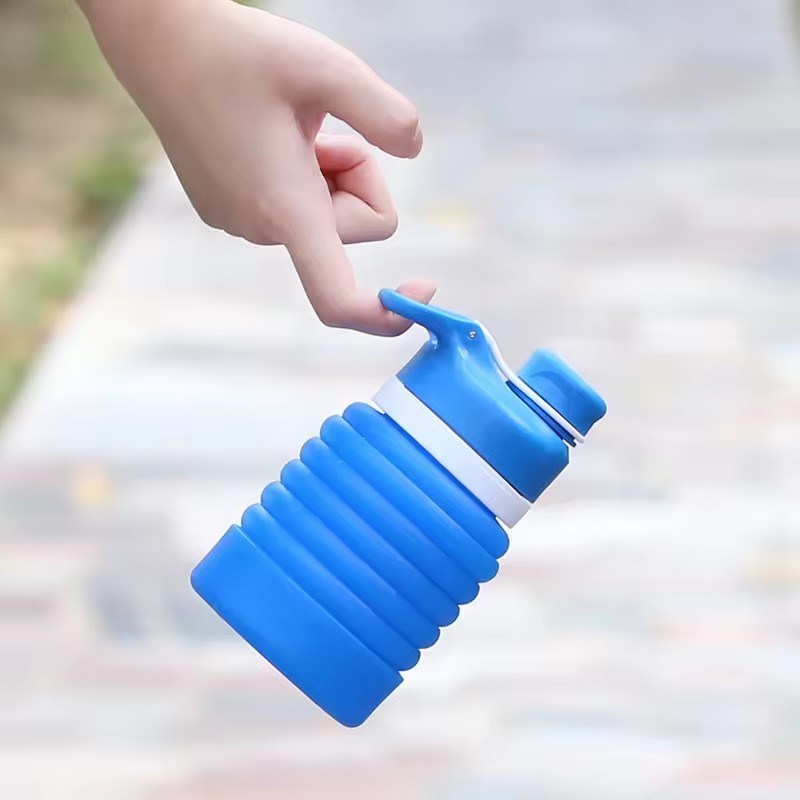 Eco Friendly Collapsible Sport Silicone Portable Foldable Water Bottle Non Toxic