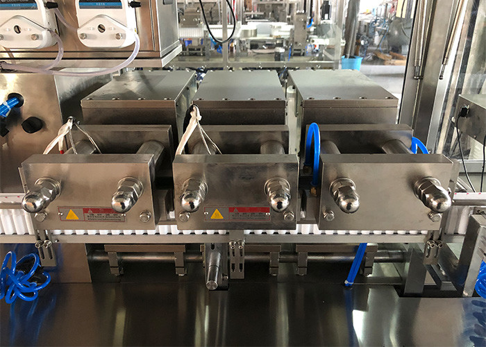 Auto Olive Oil Plastic Ampoule Filling And Sealing Machine GGS-240 Module With 10 Head