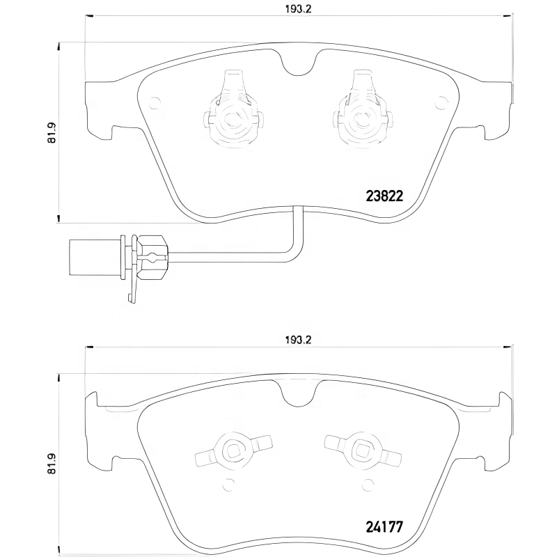 3w0 698 151 Aa Suitable For Bentley Front Brake Pad Set