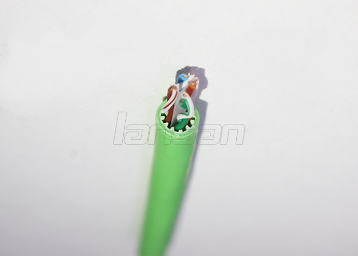 Low Smoke Zero Halogen Networking Cat6 Utp Cable 500Mzh Frequency Solid 100% Copper
