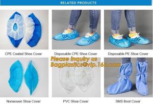 Buy cheap THICK DISPOSABLE,DUST-PROOF,CPE COATED,SMS BOOT COVER,NON WOVEN SHOE COVER,heavy duty polypropylene fabric shoes cover product