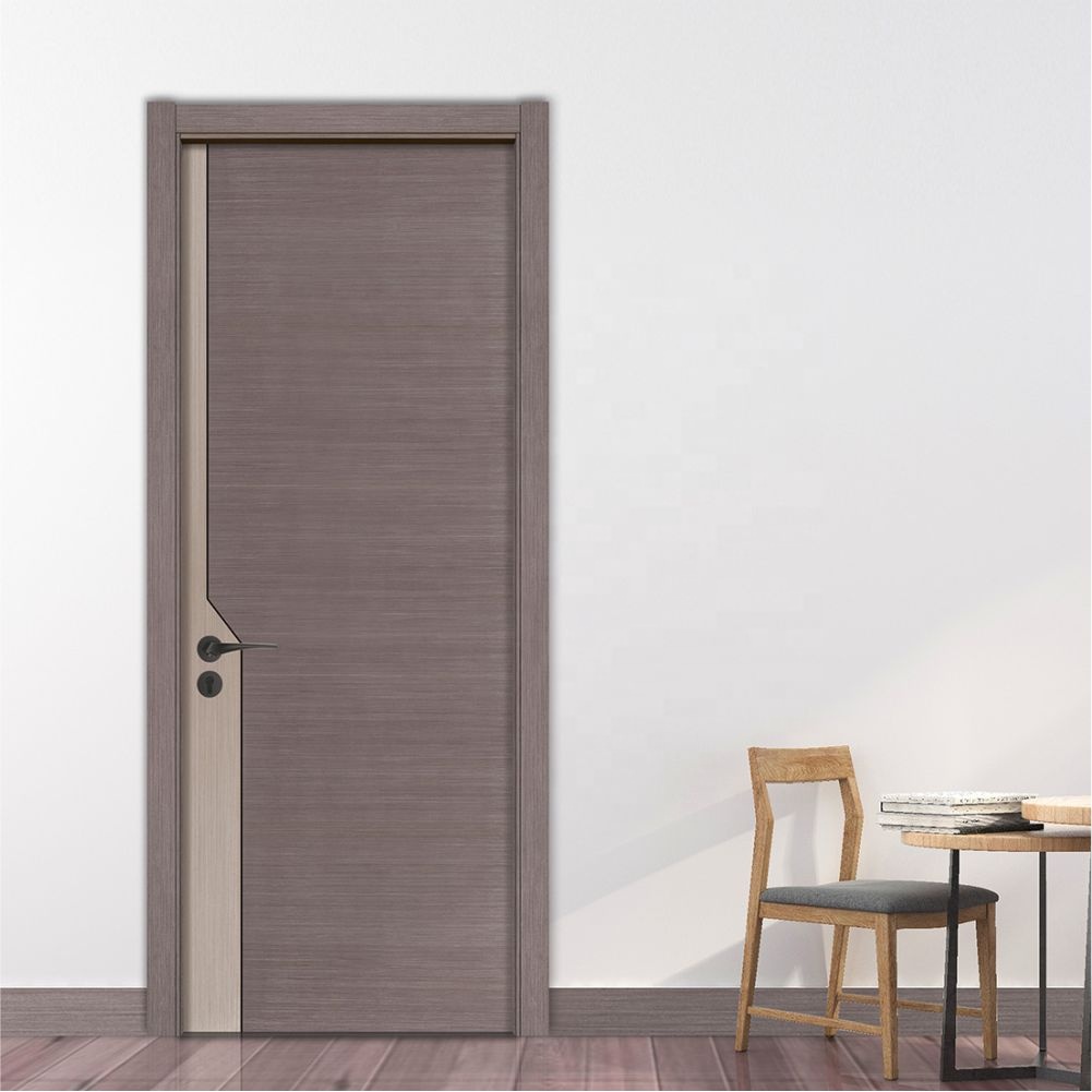 Science and technology wood veneer laminated latest design wooden interior room door