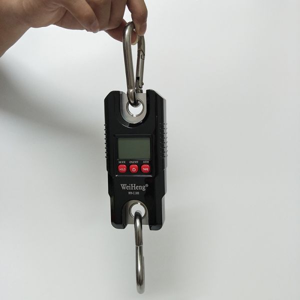 Hanging Scale Portable Electronic Digital Crane Scale 300kg 660lbs Capacity ABS Material LCD/LED Display OEM Customizable