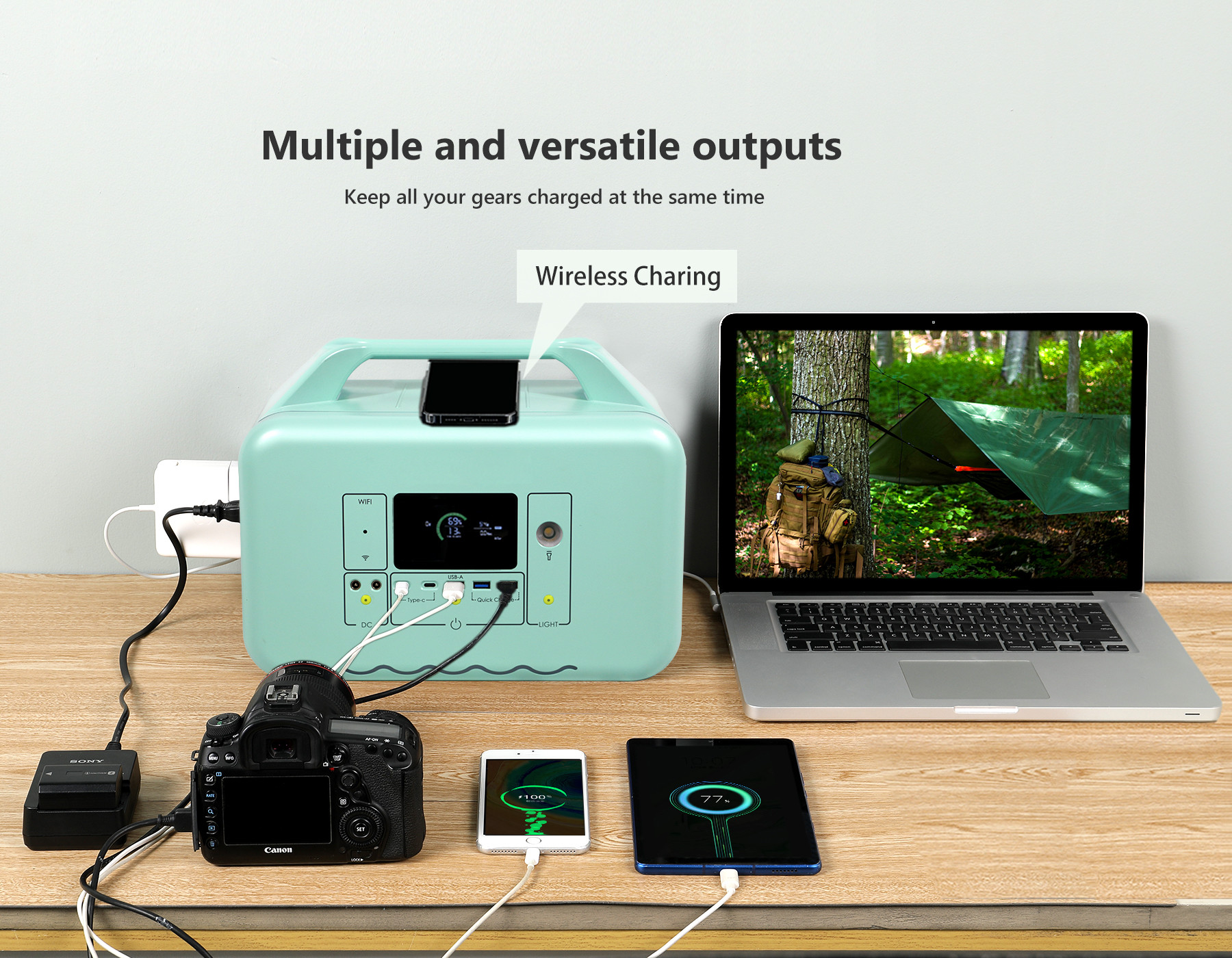House Generator Emergency Power Supply 1000w 220V Pure Sine Wave Portable Power Station