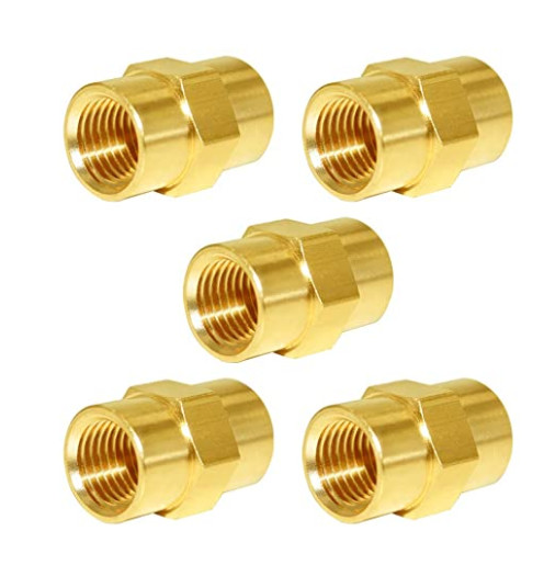 1/4"NPT Brass Hex Nipple , ANSI Female Hex Nipple