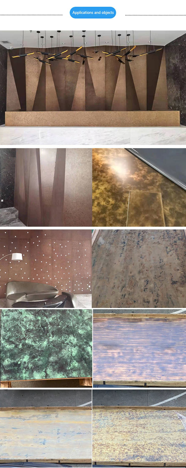 Antique 304 316 Bronze Stainless Steel Sheet Slit Edge JIS 201 1.8mm
