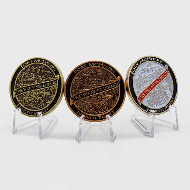 Popular promotional factory direct sale custom metal band logo collection commemorative coin