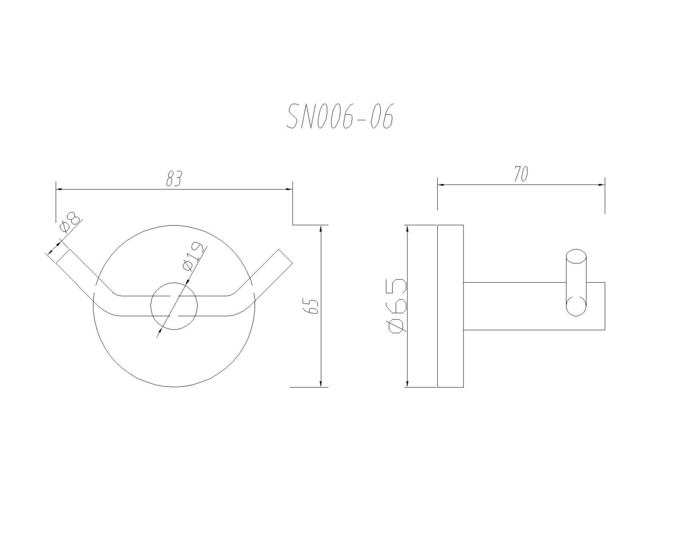 Wall Bathroom Robe Hooks OEM ODM SUS304 Coat Towel Hooks
