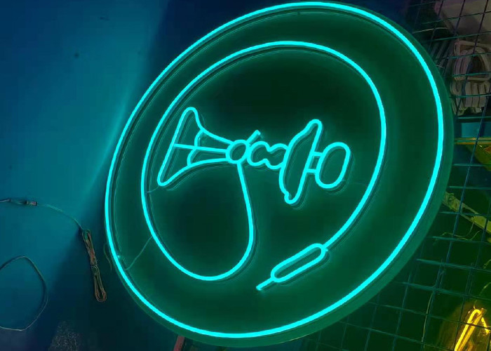 Garden Neon sign Blue color billboard lighting pattern Interior Decorating