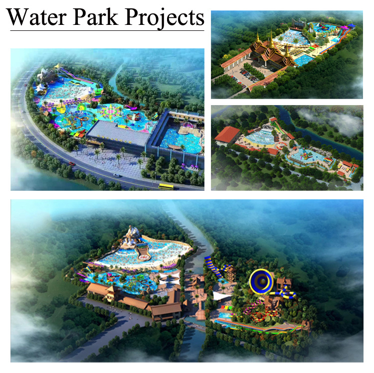 Colorful Aqua Amusement Park Equipment Fiberglass Big Trumpet Water Slide