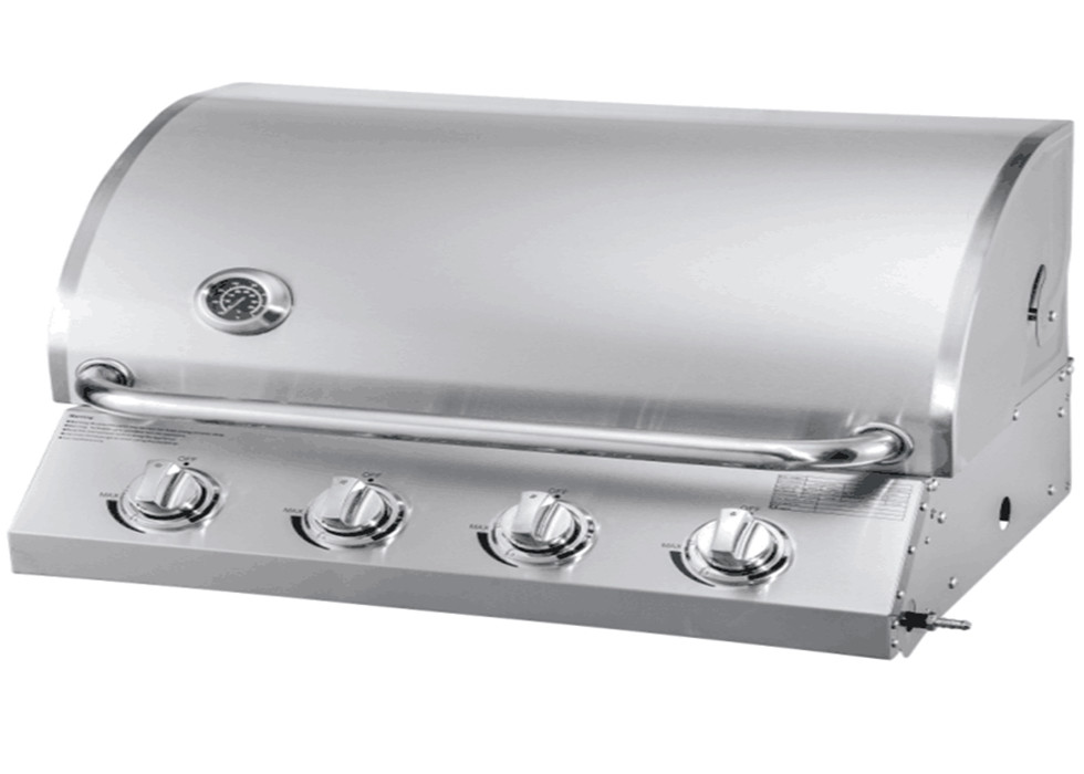 Factory price kitchen bbq easy grill slow burning 4 burners natural gas bbq grill