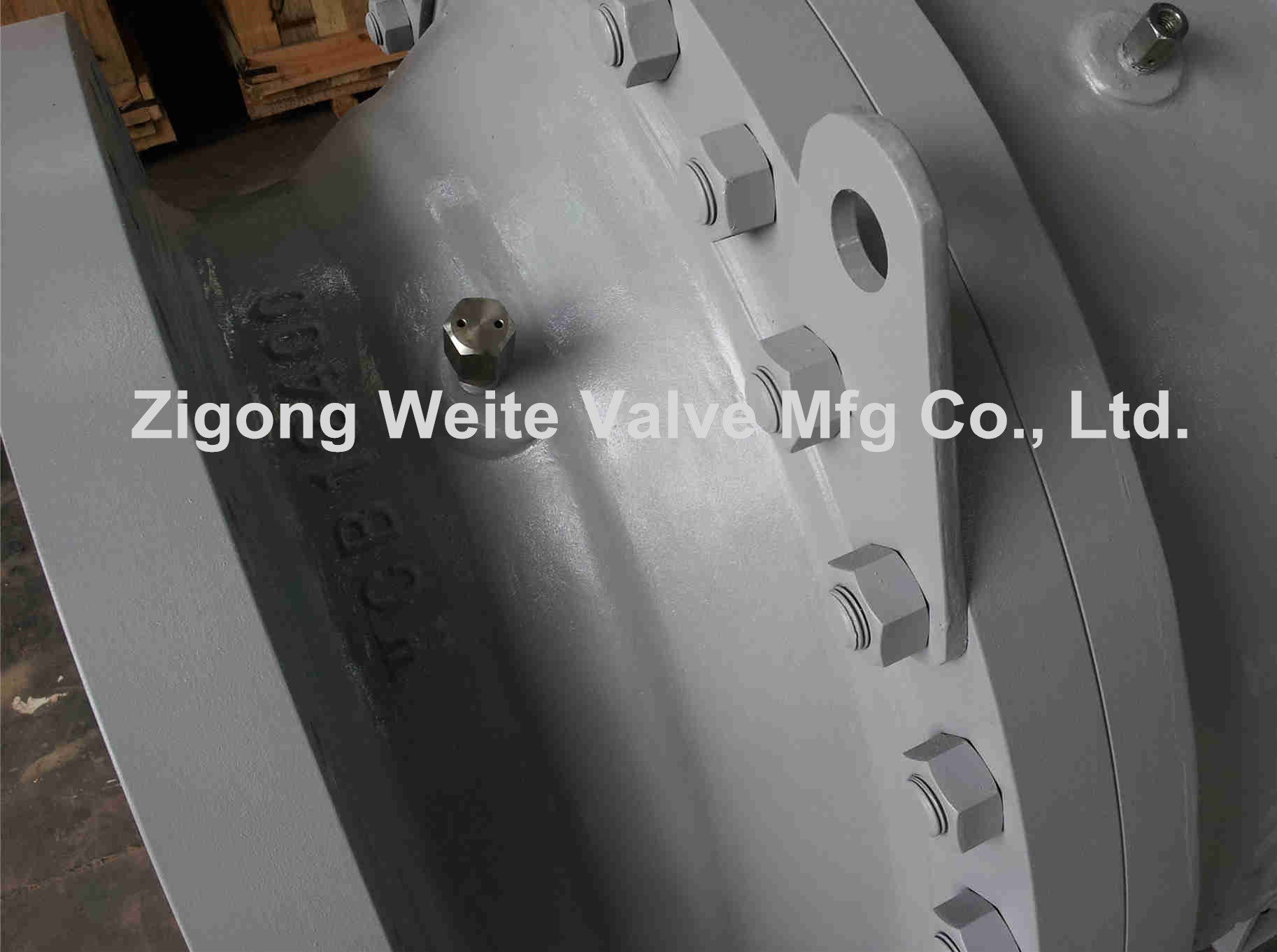Yellow 24" Class 300 Ball Valve ISO9001 Bare Stem WCC Trunnion Mounted