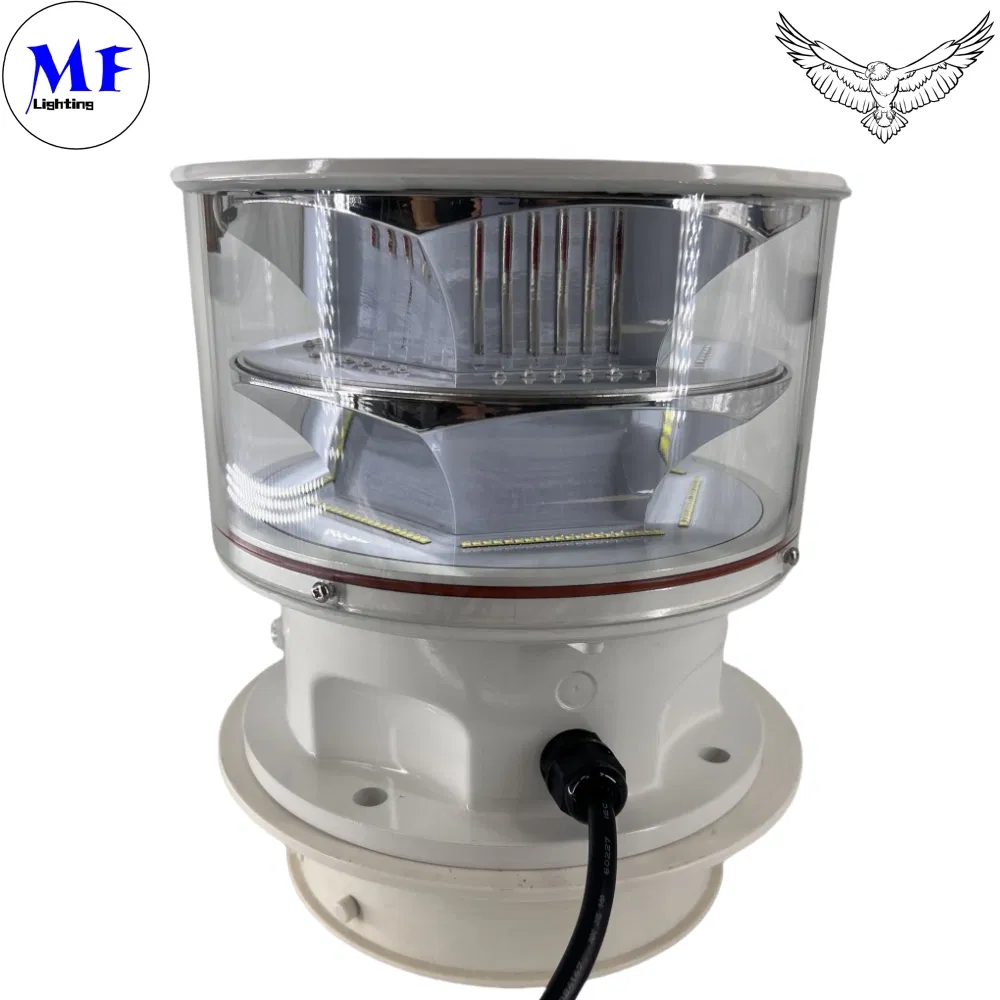 Factory Price Photocell Die-Casting IP66 Bridge Tower Crane Wind Turbine Telecommunication Airport Gas Oil Offshore Platform LED Aviation Obstruction Light