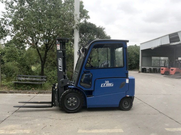 LTMG warehouse clean energy electric forklift 3ton 2.5ton 2ton solid tires side shift 4800mm mast