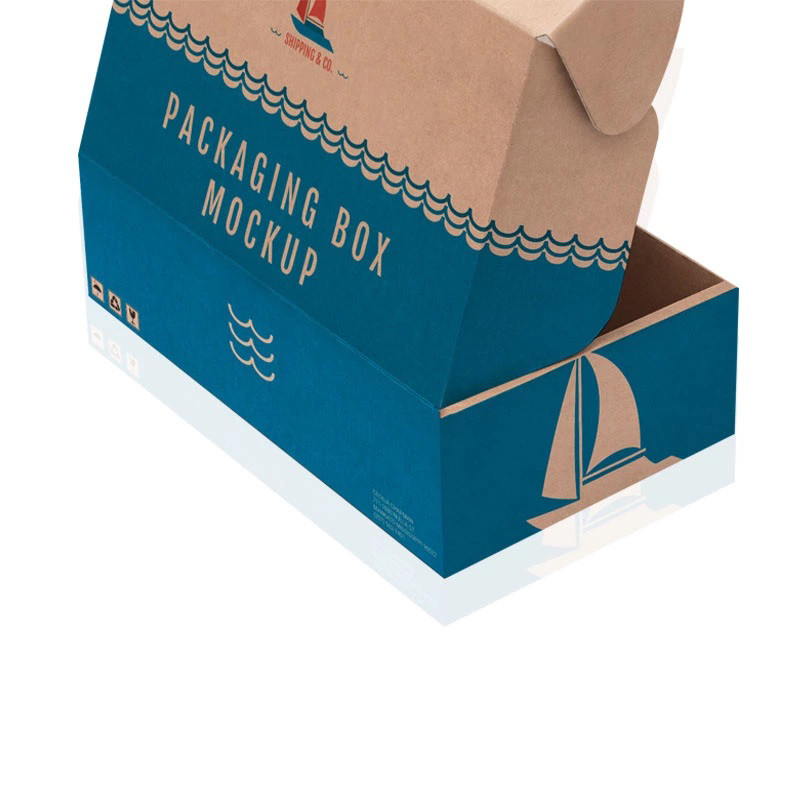 Hot Selling Price Recyclable Low Custom Brand Logo Printed Folding Kraft Shoe Corrugated Shipping Boxes