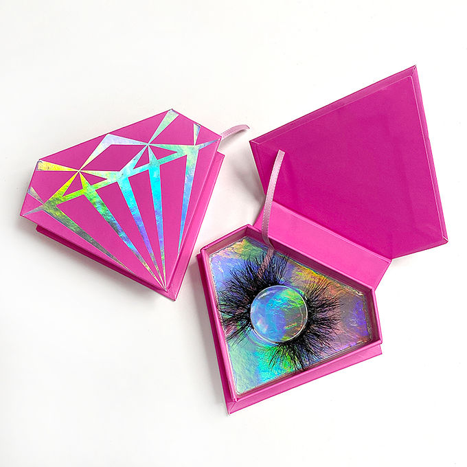 3D False Lashes Private Label Packaging Faux mink lashes-15-20mm 10