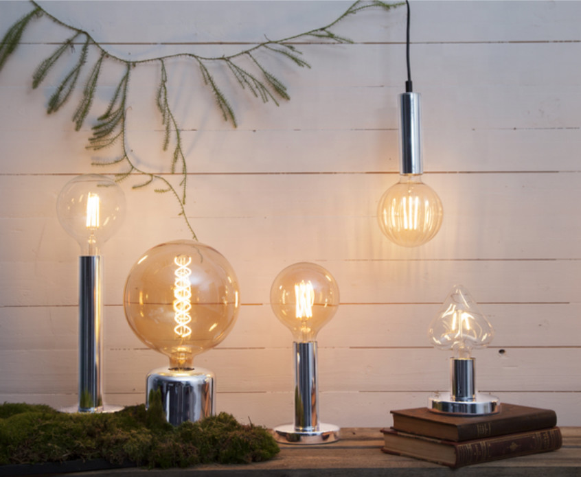 220V 240V Edison LED Filament Bulbs G125 E27 Filament Globe 2W 2700K