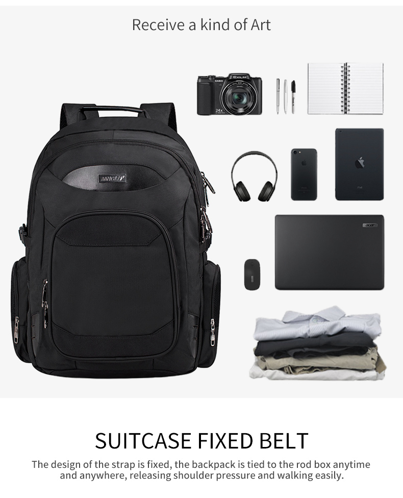 Hot sale men's large capacity waterproof laptop business travel backpack Bag