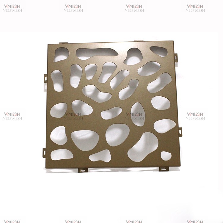 0.7mm 1mm 2mm Aluminium Galvanized Stainless Steel Perforated Metal Customized Hole Design