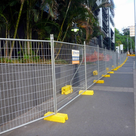 Construction Site Mobile Lightweight Temporary Fencing 2.4m Width