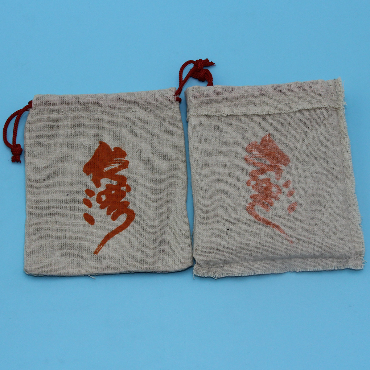 Natural Color Small Cute Cotton Rope Drawstring Candy Bag