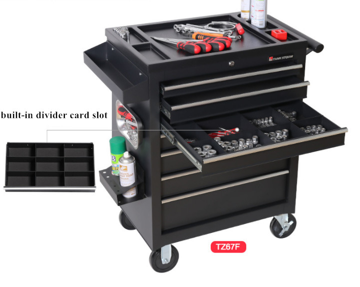 5 Drawers 0.6mm To 1.2mm Mobile Tool Cabinets ODM