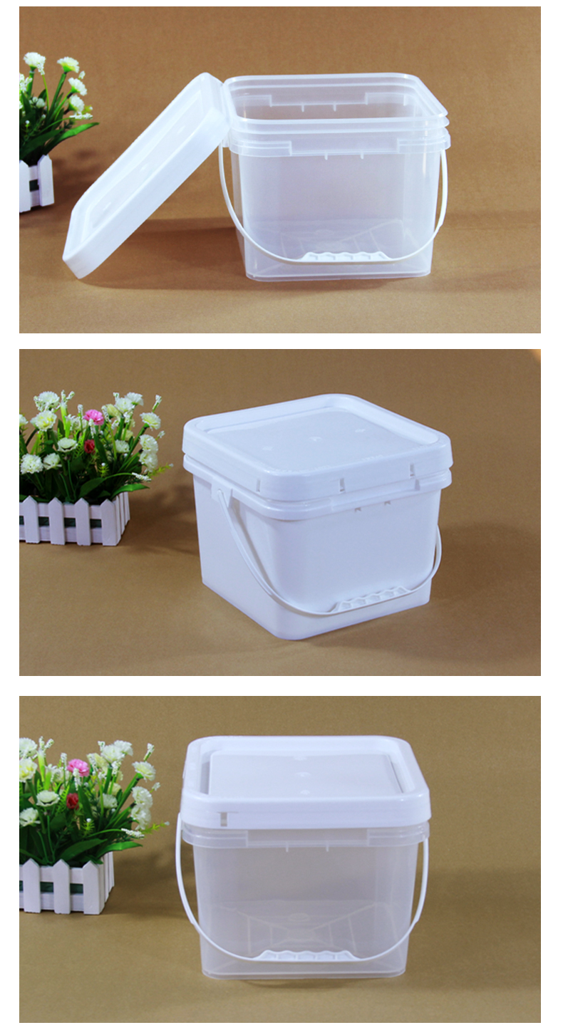 Recycled Plastic Lid for 8L Square Cement Bucket Good Toughness and Multifunctional