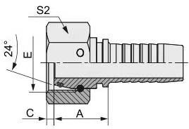 China High Quality Female Metric 24 Degree Cone Hydraulic Hose Fitting 20411 20511 Sale