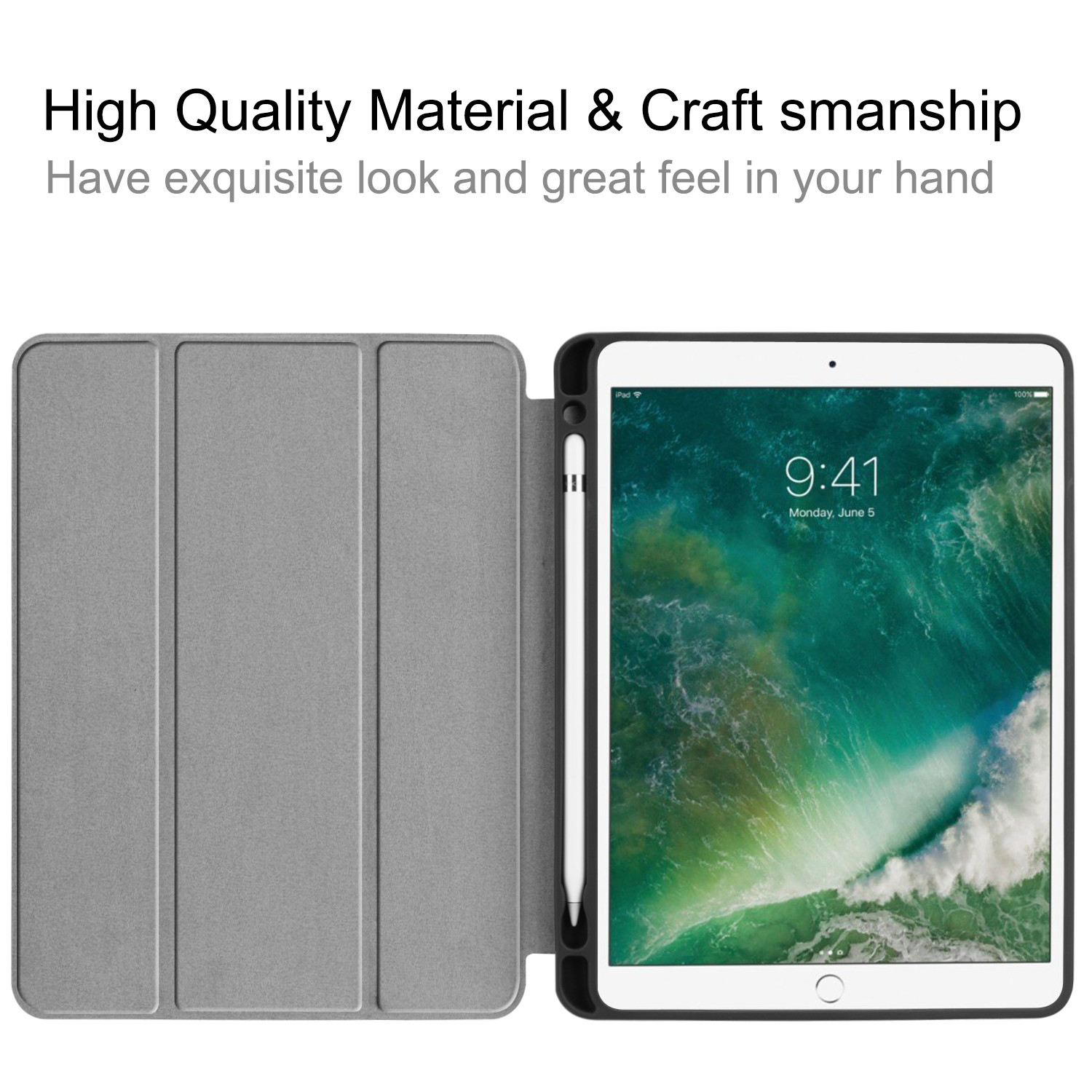 iPad Air 2 Protective Case, PU Leather Cover For iPad 9.7 2017/2018, Air, Air 2