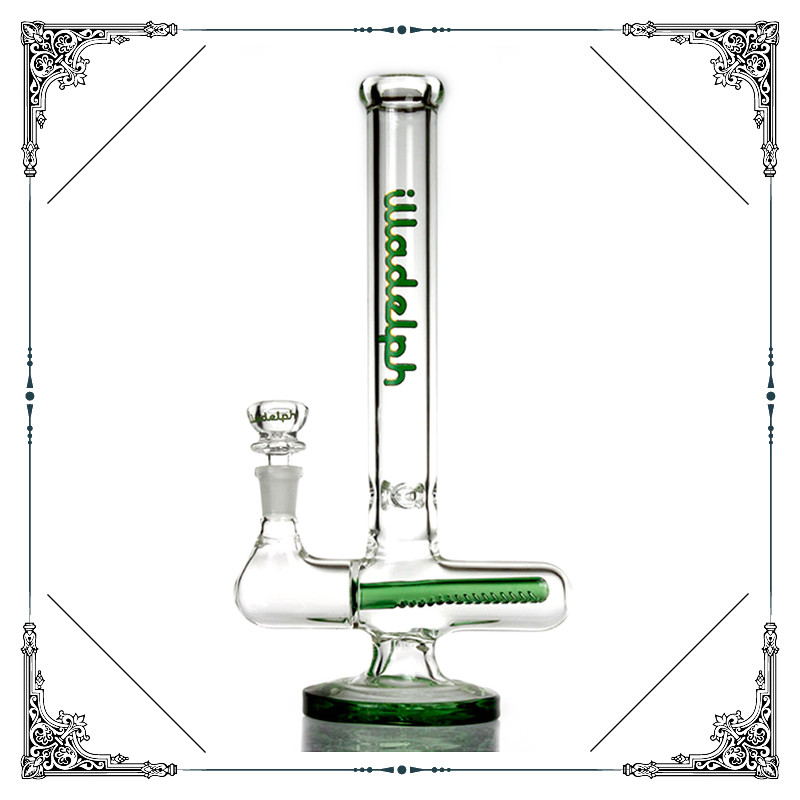 12'' Cross Style Glass Smoking Water Pipe With Inline Percolator Bongs