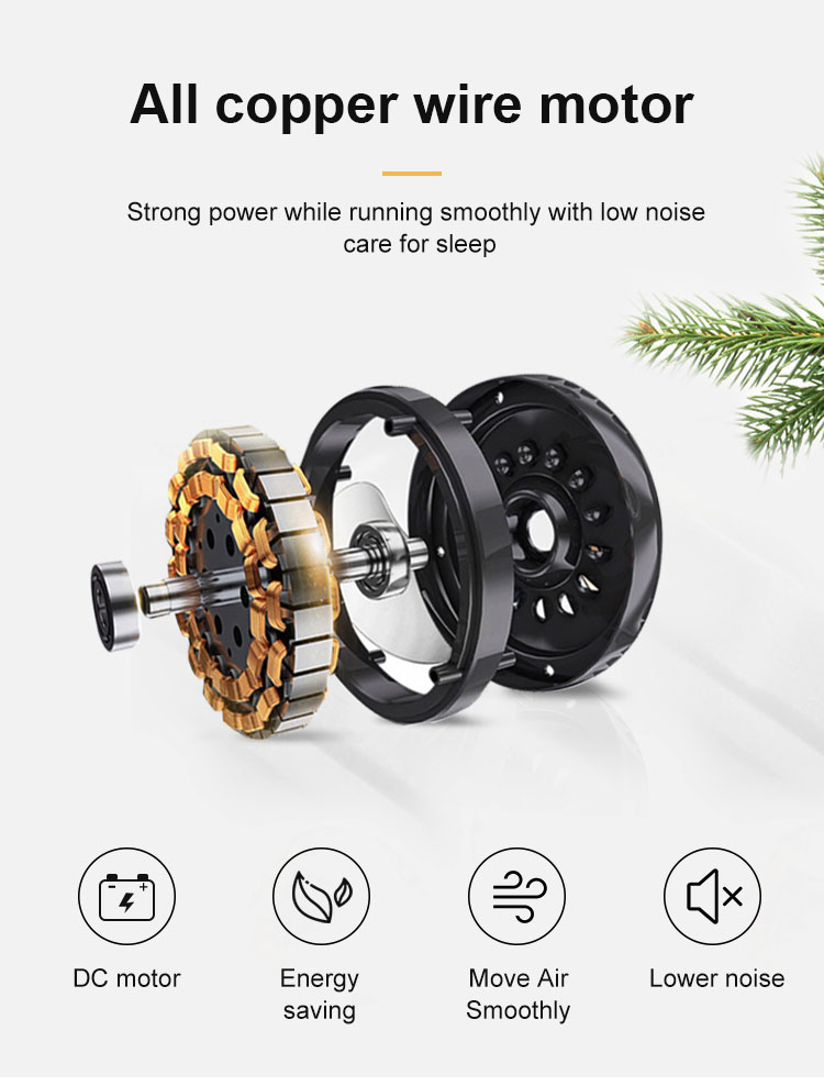 48 Inch Iron Blades Ceiling Fan with LED Lights Remote Control Improve Air Circulation