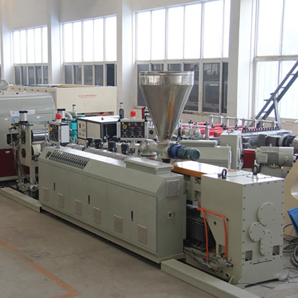 Twin Screw Type Extrusion Line For PVC With Leading Technology And Long Service Life