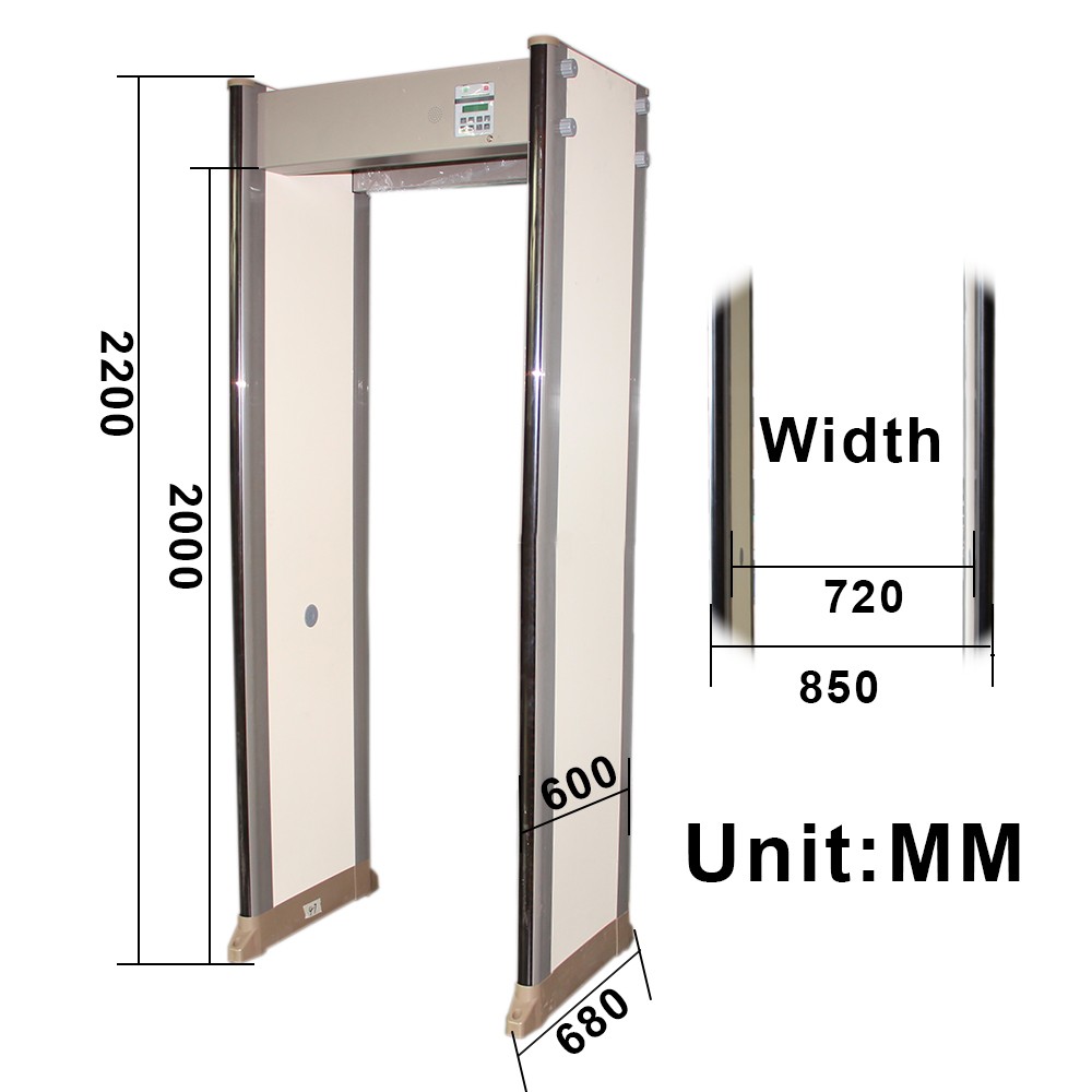 Door Frame Archway Metal Detector / Full Body Metal Detectors Security Equipment