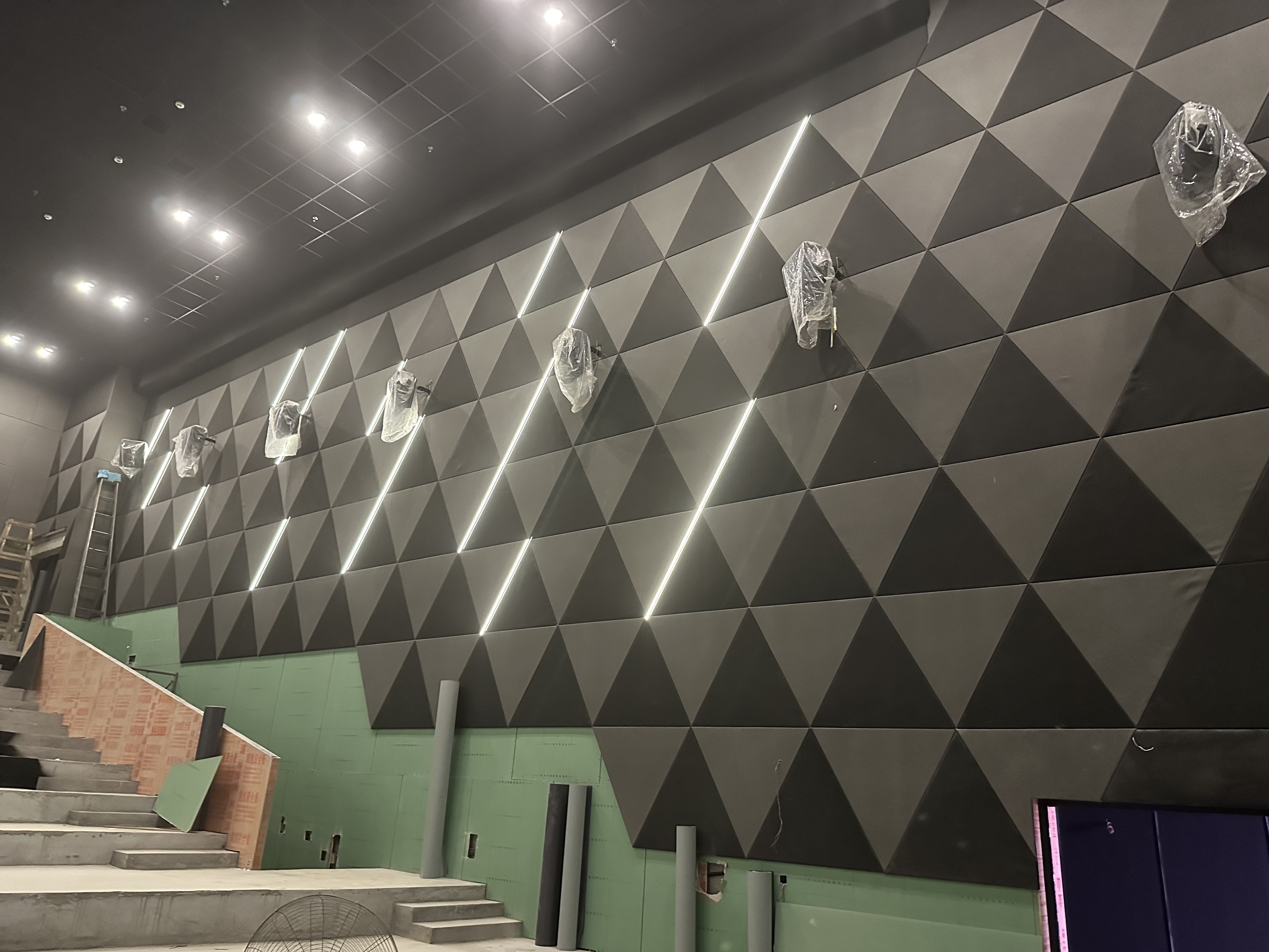 9mm Pet Polyester Fiber Acoustic Wall Tiles For Office And Meeting Room