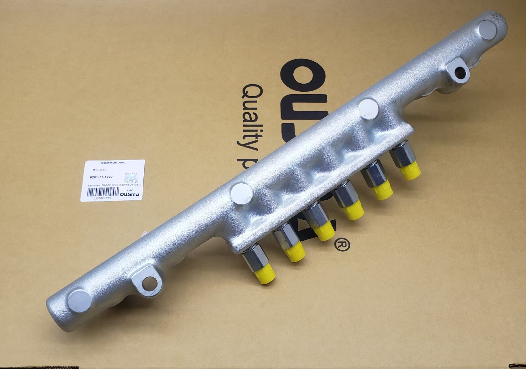 Excavator Engine Common Rail 6261-71-1220 for Engine SAA6D170E-5 SAA6D140E-5 SAA6D125E-5