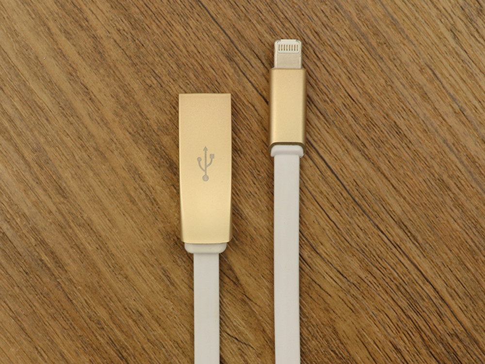 Hot Sale 1m 2m 3m Zinc alloy Stainless Steel Charger 8 pin Usb cable for Iphone 5 5S 6 6plus 7 7 plus 8 8X